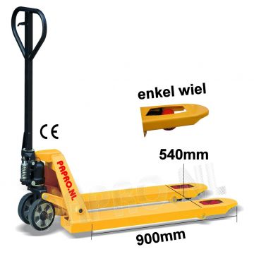 Palletwagen 2500 kg 900mm L / wielen-poly/enkel poly 